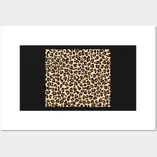 Seamless leopard pattern Posters and Art